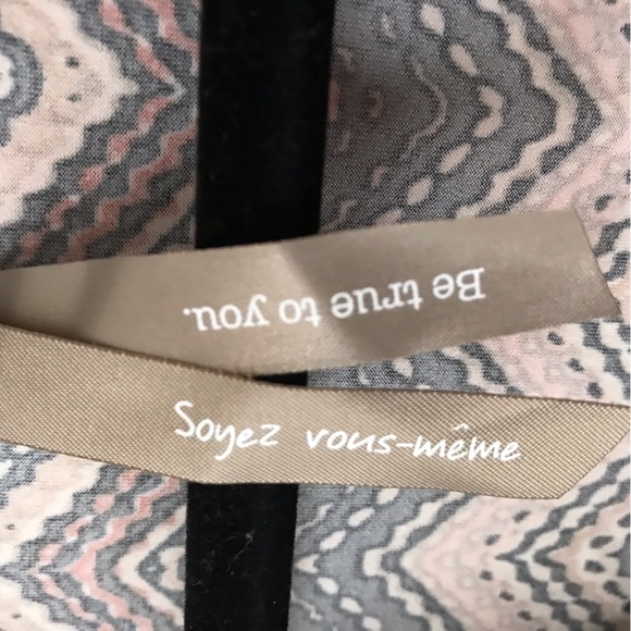 Be True To You Plus Size Sleeveless Cowl Neck Shirt, Earthy Chevron Print, 2X - Picture 4 of 7